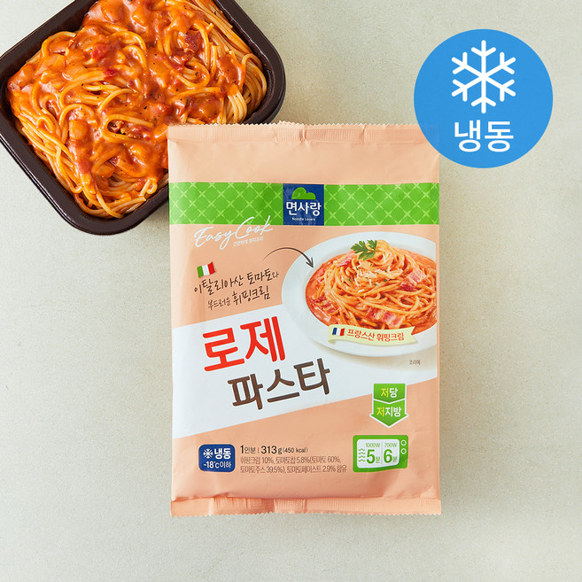 면사랑 로제파스타 1인분 (냉동), 313g, 1개