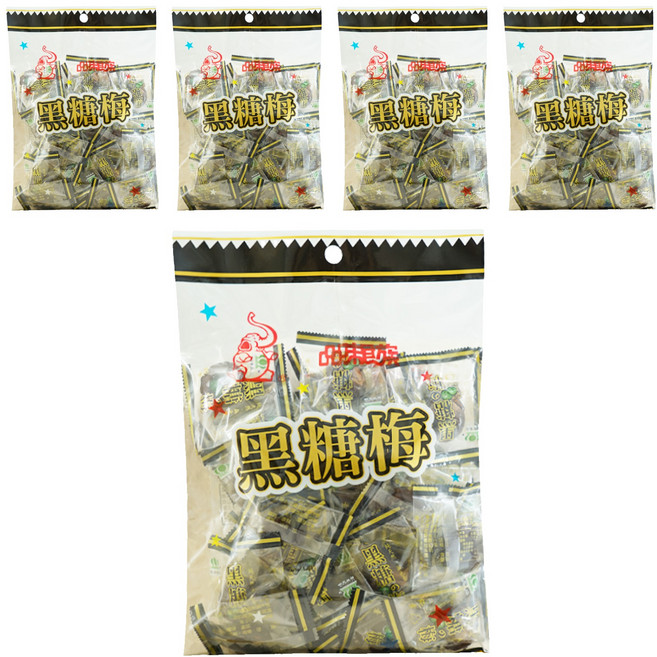品味食族 黑糖梅, 200g, 5袋