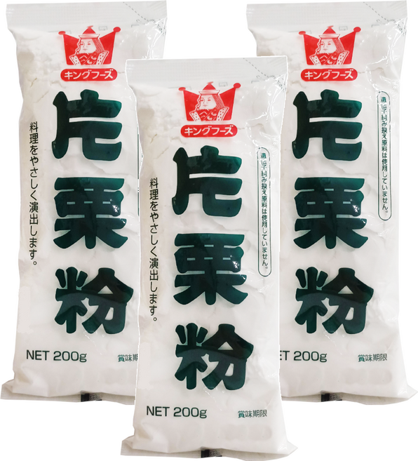 King Foods 王印 片栗粉 馬鈴薯澱粉, 200g, 3包