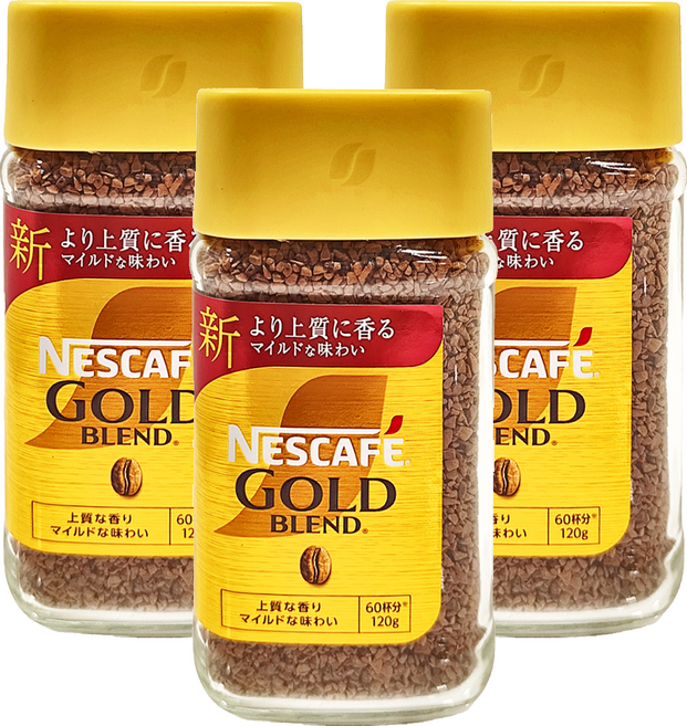 NESCAFE 雀巢咖啡 金牌微研磨咖啡, 120g, 1入, 3罐