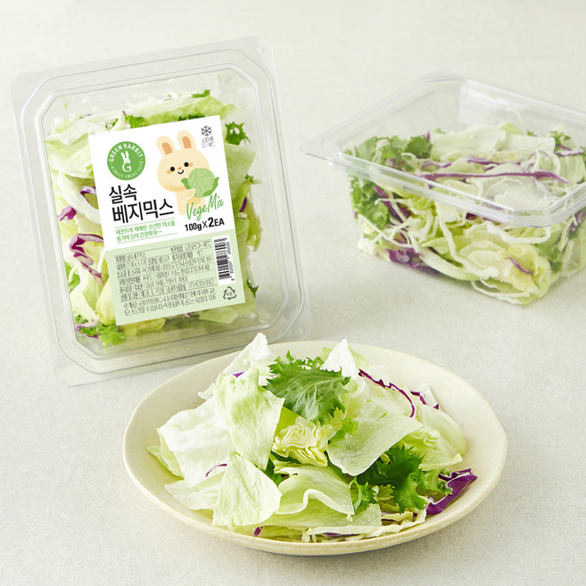 그린래빗 실속 베지믹스, 100g, 2개