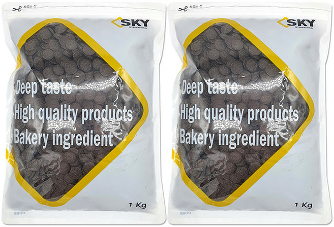 이르카 키론카오 다크 코팅 초콜릿, 2개, 1kg