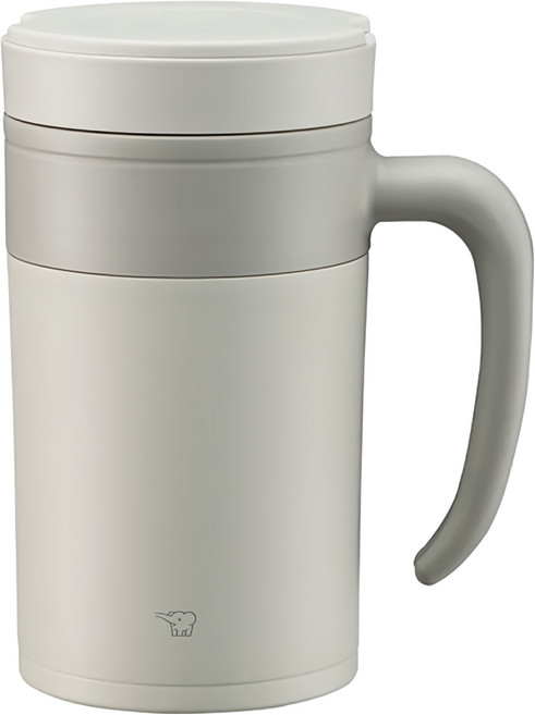 ZOJIRUSHI 象印 不鏽鋼真空保溫馬克杯 SE-KAE48-WZ, 米白色, 480ml, 1個