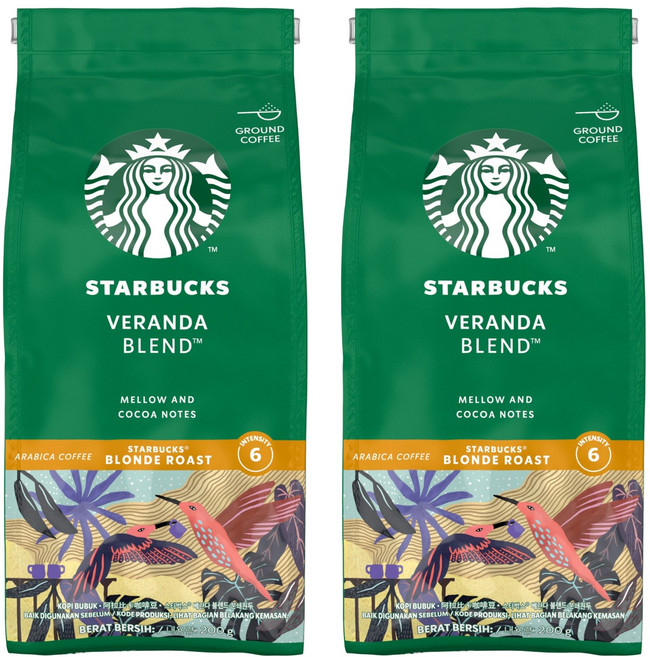 스타벅스 베란다 블렌드 분쇄원두, 에스프레소, 200g, 2개