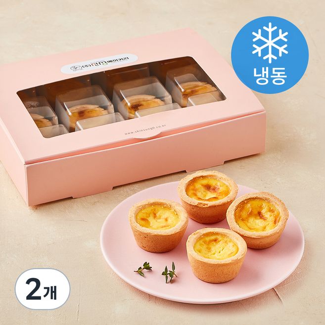 신성베이커리 에그타르트 선물용 12개입 (냉동), 260g, 2개