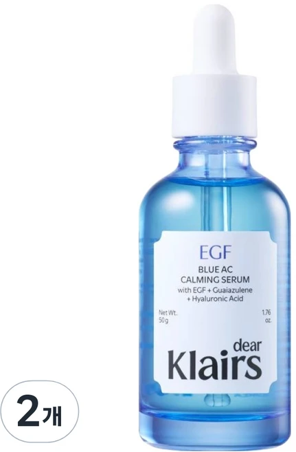 클레어스 EGF 블루 AC 진정 세럼, 50g, 2개 - 쿠팡