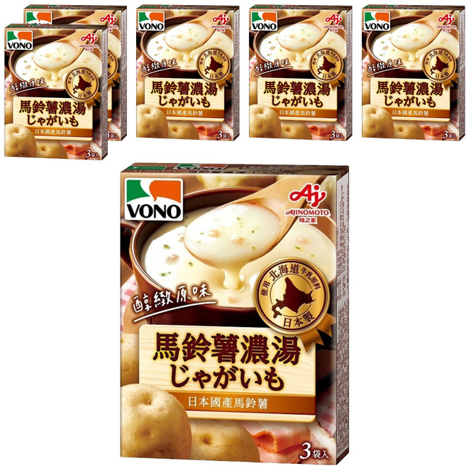 VONO 醇緻原味 馬鈴薯濃湯, 46.5g, 6盒