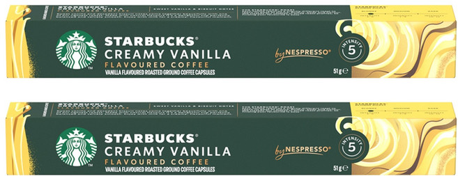 스타벅스 크리미 바닐라향 캡슐커피, 5.1g, 10개입, 2개