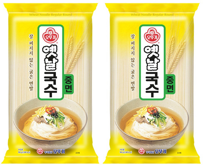 오뚜기옛날 국수 중면, 900g, 2개