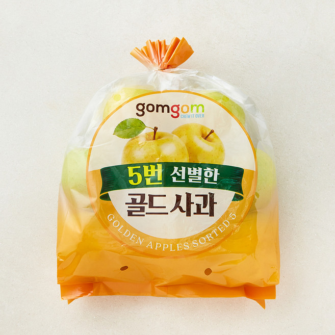 곰곰 5번 선별한 골드사과, 1개, 1.5kg(7~10입)