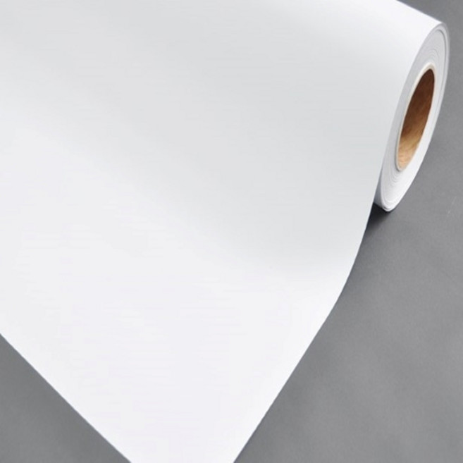 데코리아 칼라 접착 시트지, 화이트, 1 x 2 m
