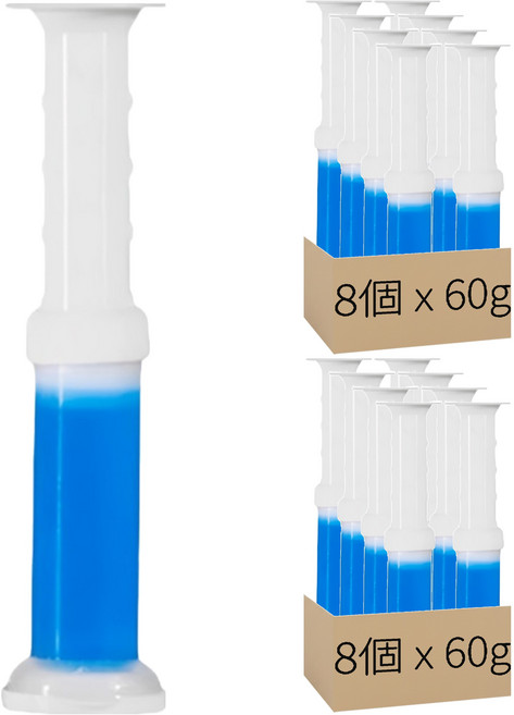 馬桶芳香凝膠 藍色海洋 8個, 2組, 60g