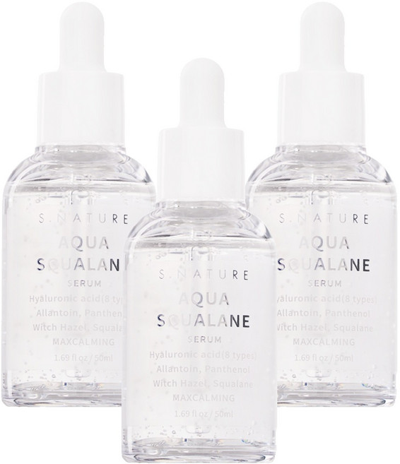 에스네이처 아쿠아 스쿠알란 세럼, 50ml, 3개