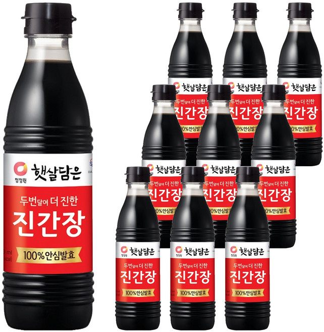 햇살담은 두번 달여 더 진한 진간장, 500ml, 10개