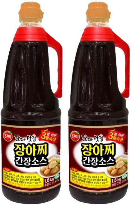 진미 잘되는맛집 장아찌 간장소스, 1.8kg, 2개