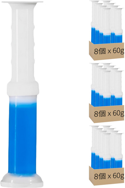 馬桶芳香凝膠 藍色海洋 8個, 3組, 60g