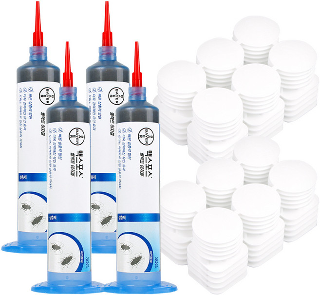 맥스포스 쎌렉트이지겔 바퀴벌레 살충제 4p + 먹이통 60p, 1세트, 30g