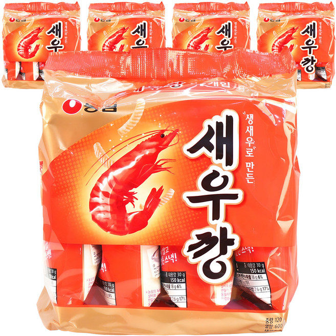새우깡, 120g, 5개