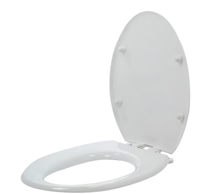 加長型通用馬桶蓋, 白色, 1個