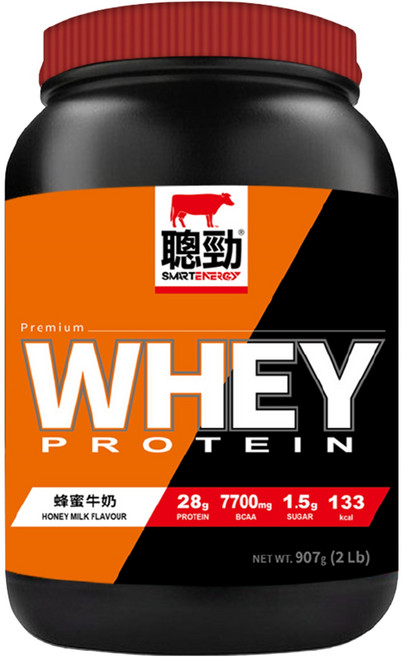 RED COW 紅牛 聰勁即溶乳清蛋白 蜂蜜牛奶風味, 907g, 1罐