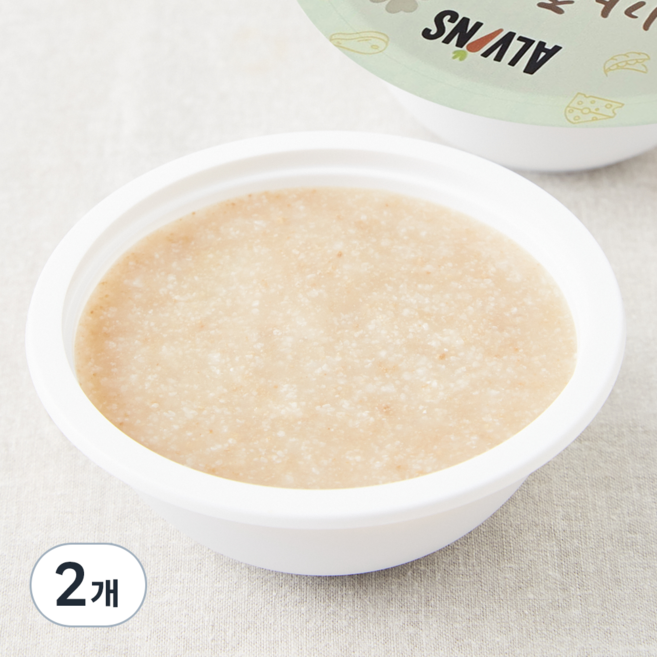 엘빈즈 이유식 초기2 5~6개월 한우사과묽은죽, 160g, 2개, 혼합맛(한우/사과)