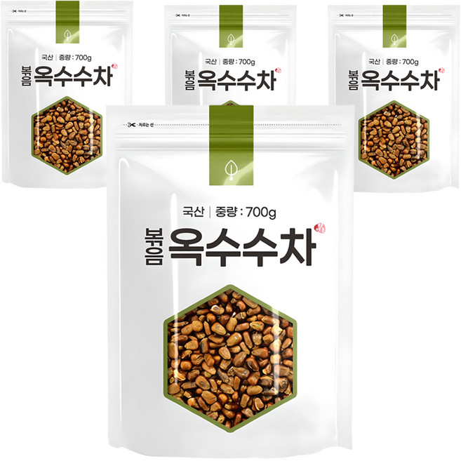자연초 볶음옥수수차, 700g, 1개입, 4개