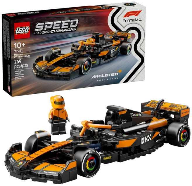 LEGO 77251 Speed系列 麥拉倫 F1車隊 MCL38 賽車積木, 1盒