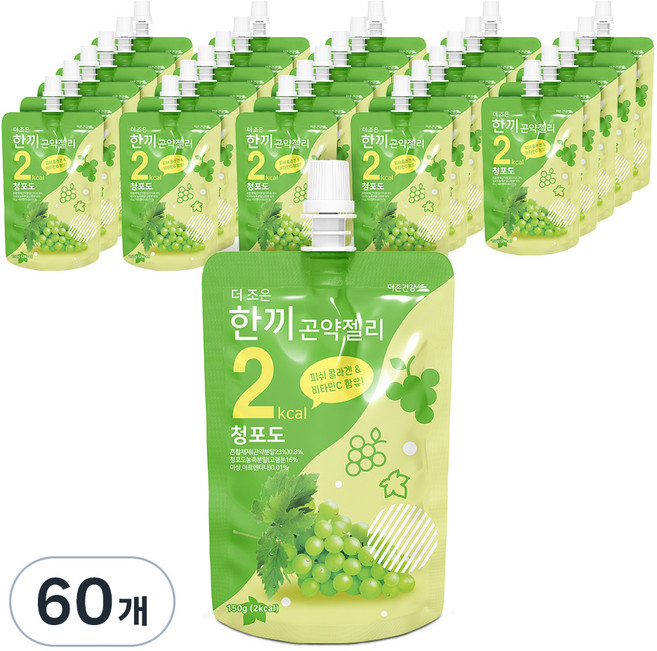 더존건강 더조은 한끼곤약젤리 청포도, 150ml, 60개
