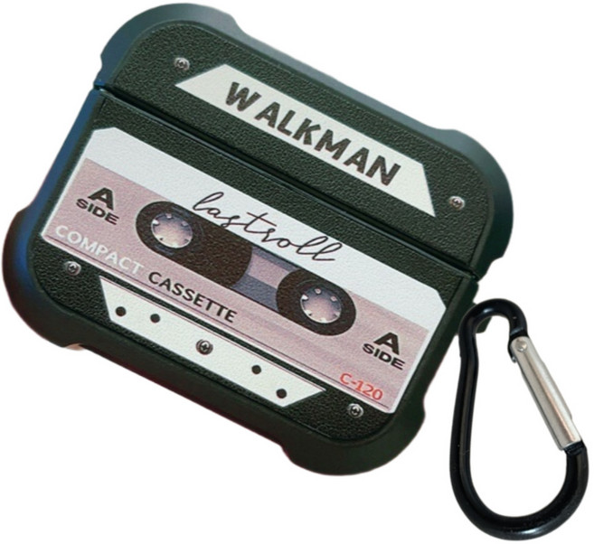 소소앤 레트로 카세트 레코드 에어팟 케이스, 02 화이트 테이프, 1개, 에어팟 3세대