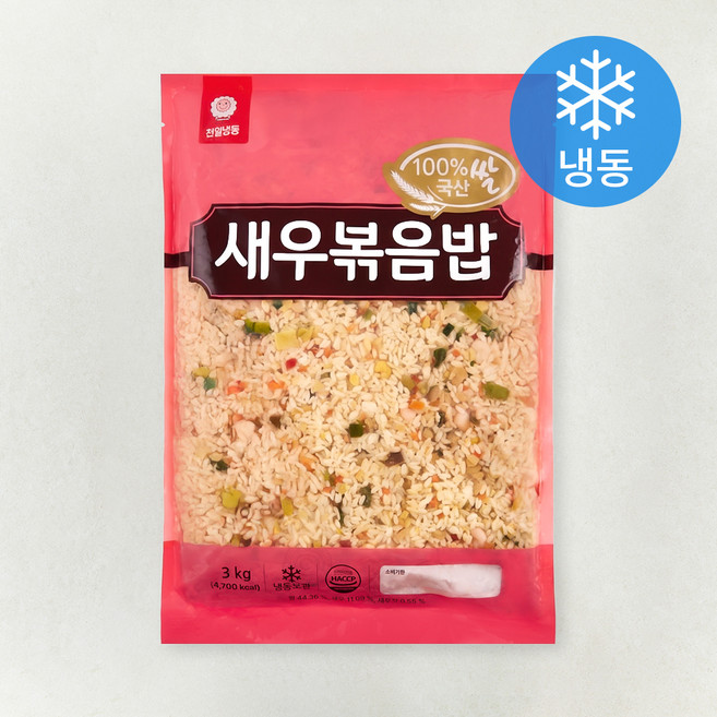 천일식품 새우 볶음밥 (냉동), 3kg, 1개