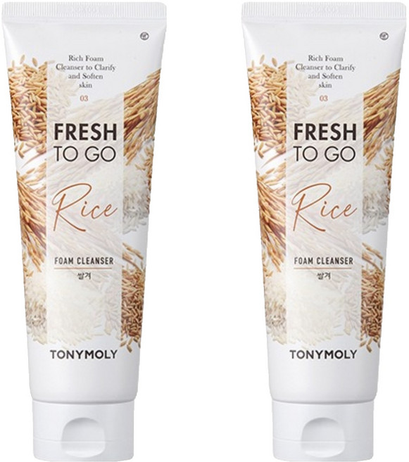 토니모리 프레쉬 투 고 쌀겨 폼클렌저, 170ml, 2개