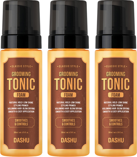 다슈 클래식 스타일 그루밍 토닉 폼 헤어왁스, 200ml, 3개