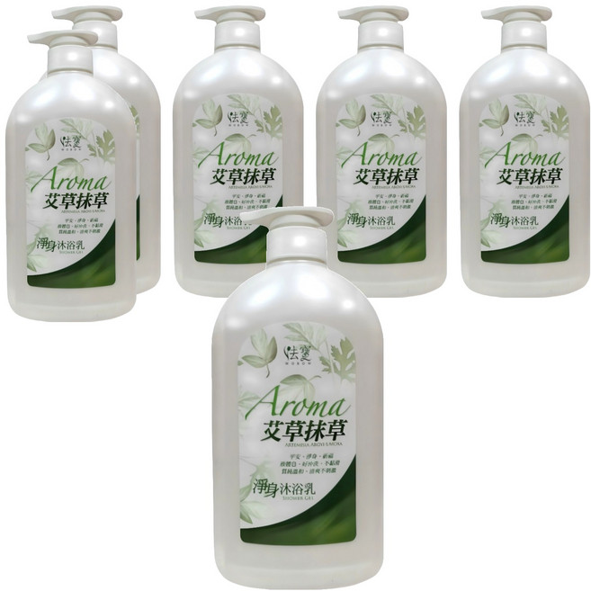 WOBOW 法寶 艾草沐浴乳, 750ml, 6個