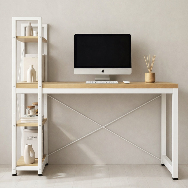 코멧 컴퓨터책상 1260, 화이트
