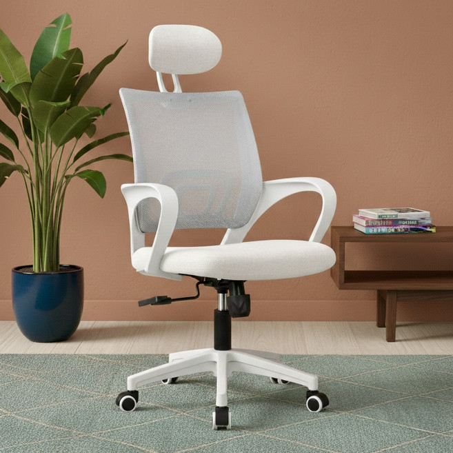 네오체어 메쉬 사무용 게이밍 컴퓨터 의자 CPS-H, 아이보리