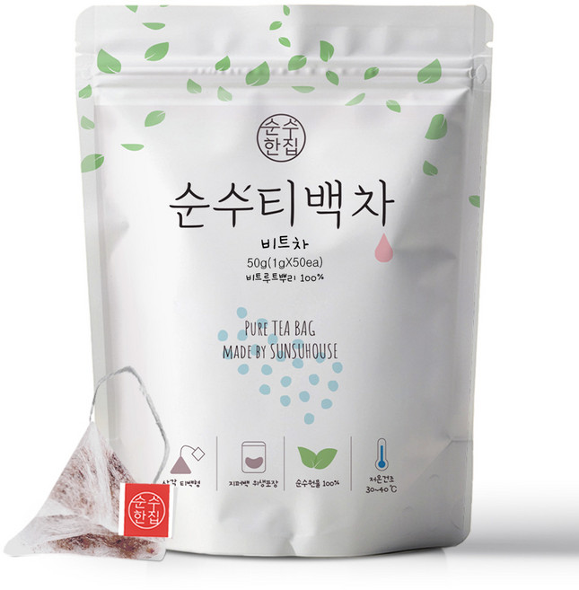 순수한집 비트차 삼각티백, 1g, 50개입, 1개