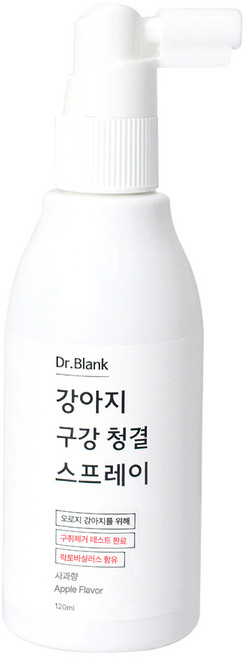 닥터블랭크 강아지 구강 청결 스프레이 사과향, 120ml, 1개