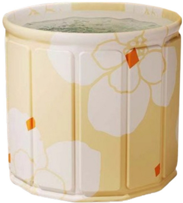 HOUDER 免安裝泡澡桶, 日光黃, 1個