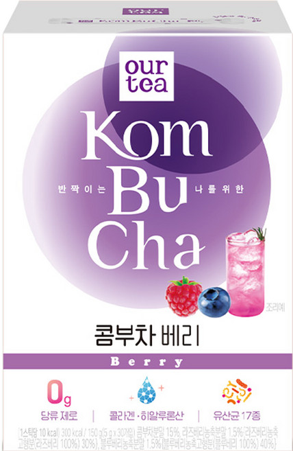 아워티 콤부차 베리, 5g, 30개입, 1개