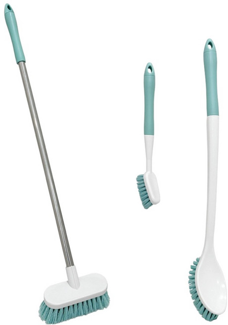 솔앤소울 욕실청소솔 3종 세트, 혼합색상, 1세트