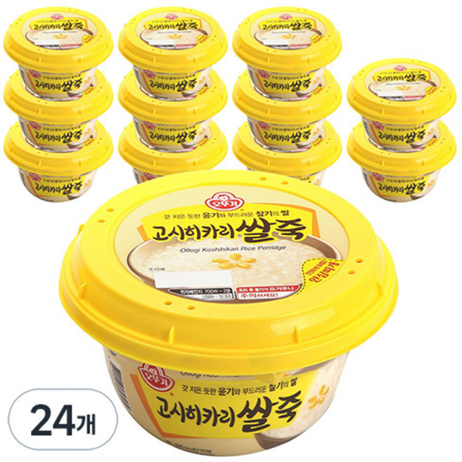 오뚜기 즉석 고시히카리쌀죽, 285g, 24개