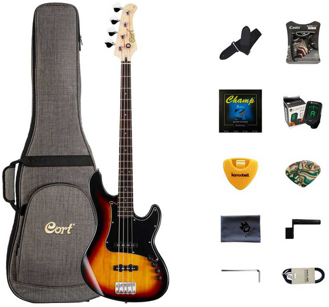 콜트 GB34JJ 3TS 베이스 기타, 3 Tone Sunburst, 1개