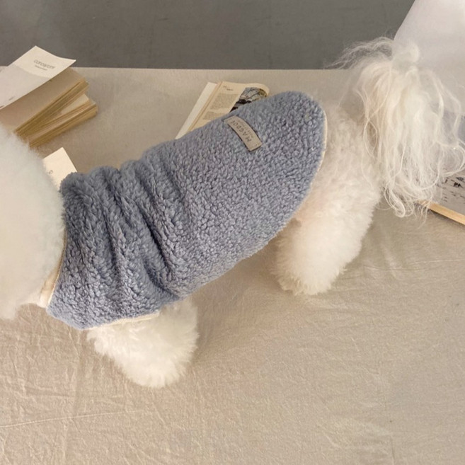 매그독 강아지 털 베스트, 스카이, 1개