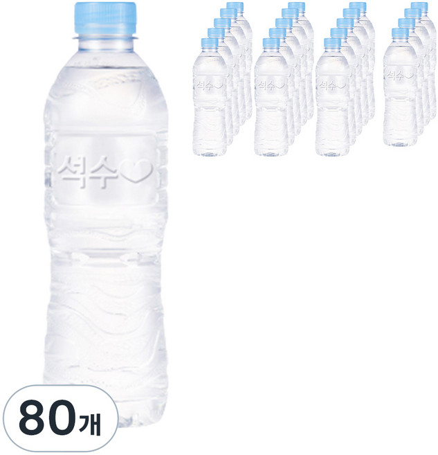 석수 무라벨, 500ml, 80개
