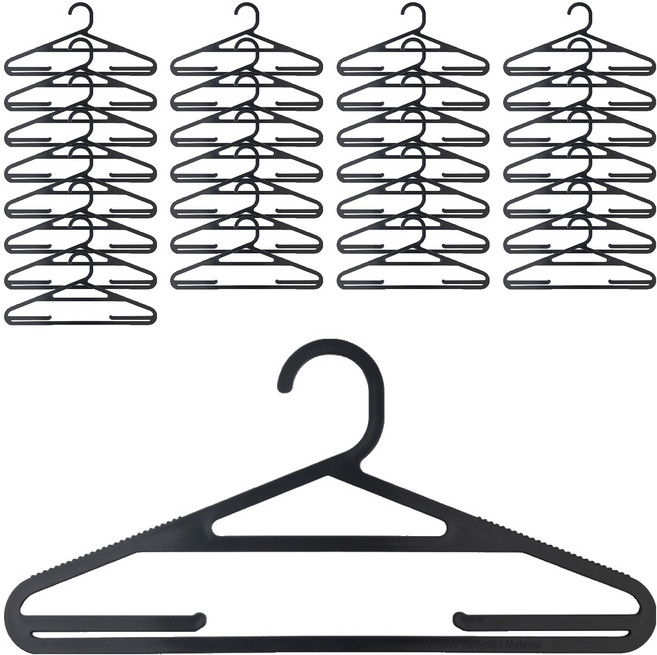 슈가랩 사탕수수 옷걸이, 블랙, 40개