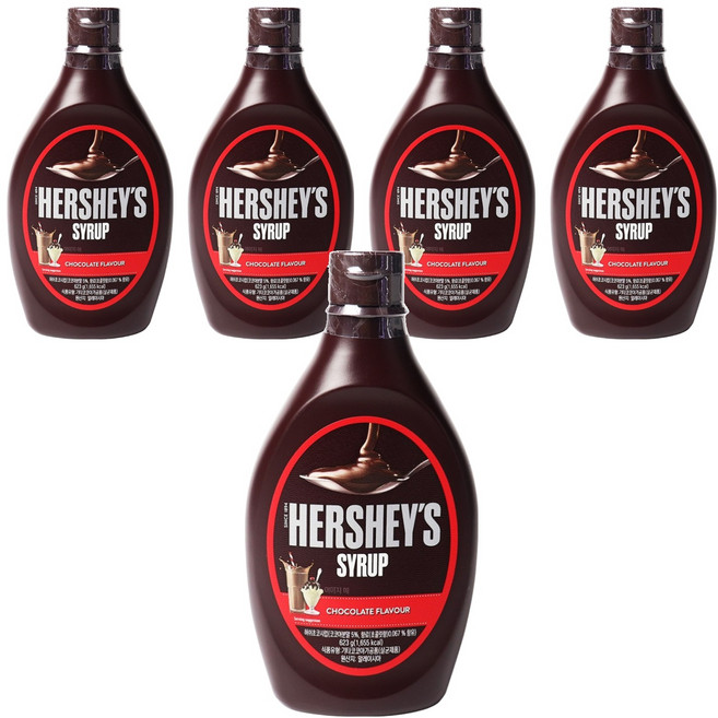 HERSHEY'S 好時 巧克力醬, 623g, 5瓶
