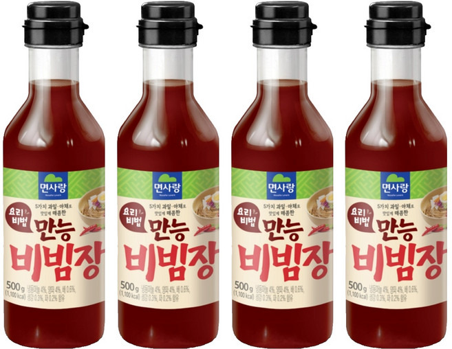 면사랑 요리비법 만능비빔장, 500g, 4개