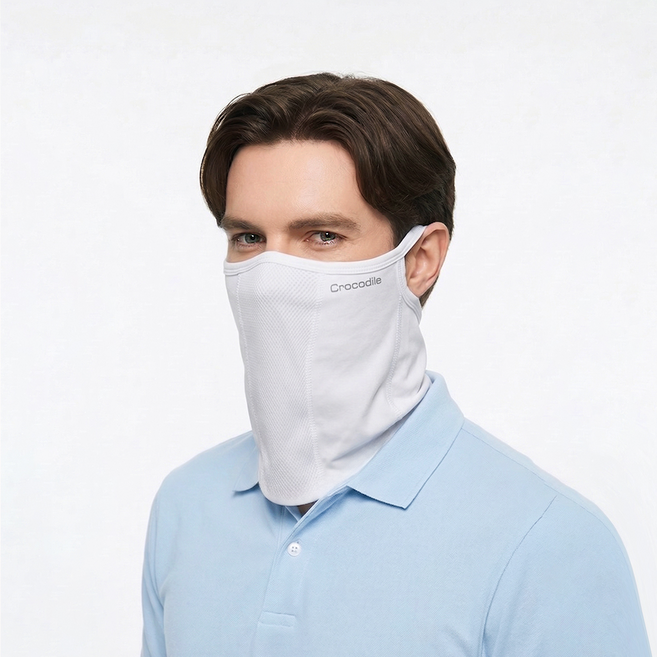 크로커다일 자외선차단 페이스가드 버프형 CD341, 화이트, 1개