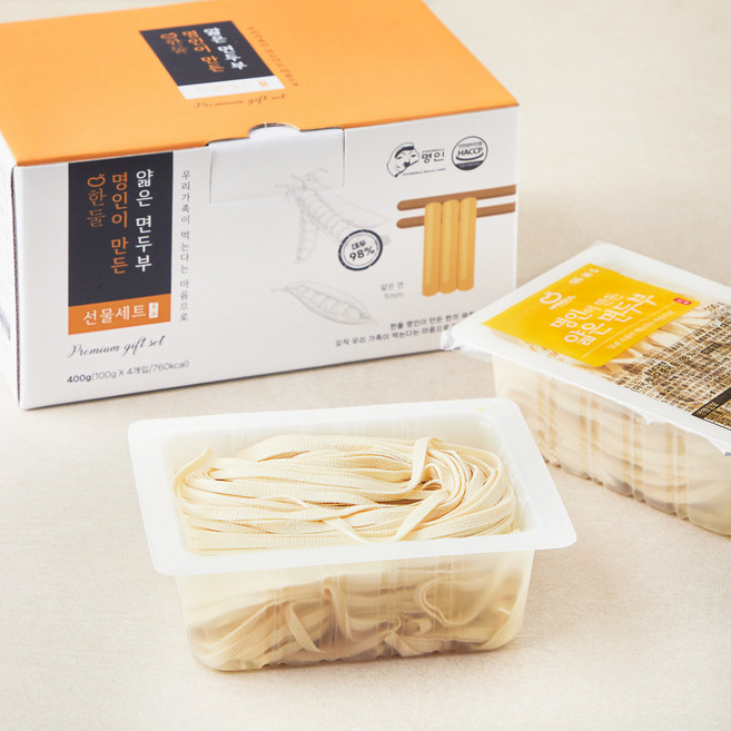 한둘 명인이 만든 얇은 면두부, 100g, 4개