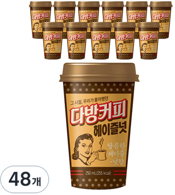 소와나무 다방 헤이즐넛 커피, 250ml, 48개
